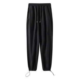 Autumn and Winter Casual Pure Cotton Fleece-Lined Thickeneded Large Size Sports Pants Sweatpants Advertising Shirts Cultural Shirts