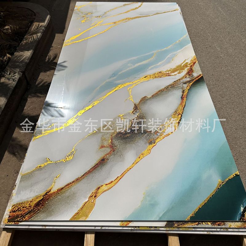Uv壁板プリント画金板木の装飾面の炭素結晶板倉庫里南の箔押し透明板の波板の背景壁|undefined