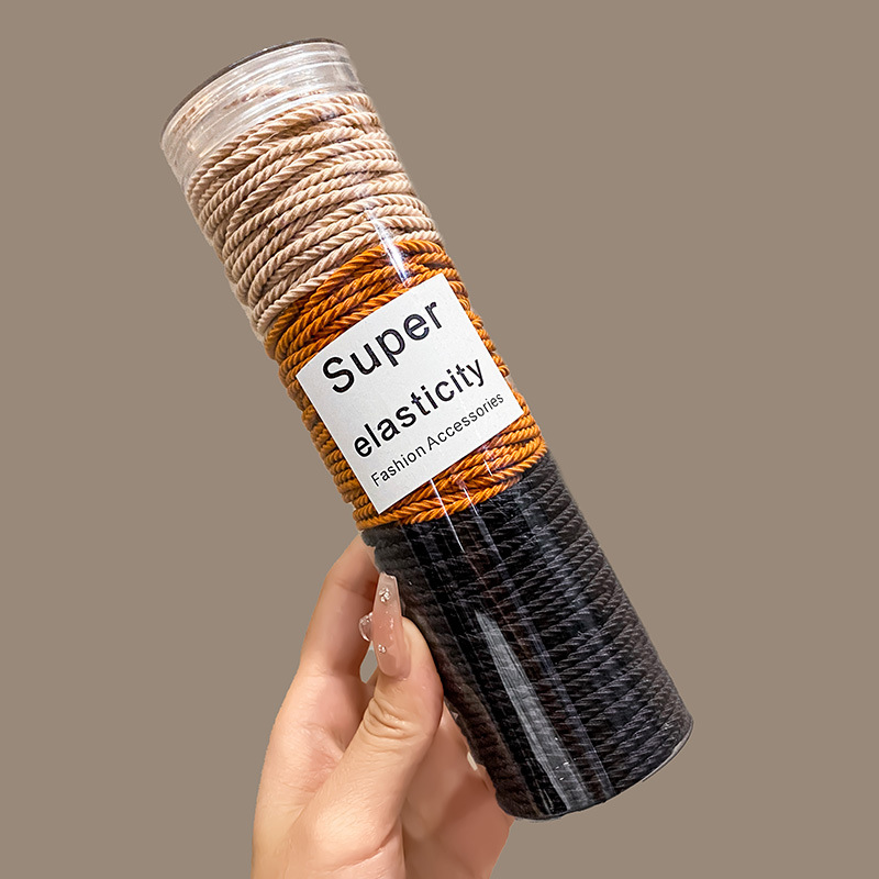 Cuerda de pelo banda de goma Nueva banda de pelo de color de gradiente de color cuerda de Pelo elástico de alta color simple no duele el pelo tocado pelo