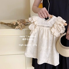 Girls' dress summer 2023 new style little girl high-end and fashionable baby girl French skirt summer