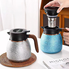 大容量高档覆钛焖茶壶保温壶茶水分离闷泡壶家用暖水壶伴手礼