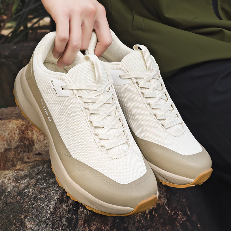 Xunmengzu Men's Running Shoes Are Breathable, Comfortable, Lightweight, Shock-Absorbing, Non-Slip, Wear-Resistant, Low-Top Outdoor Sports and Leisure Shoes for Men