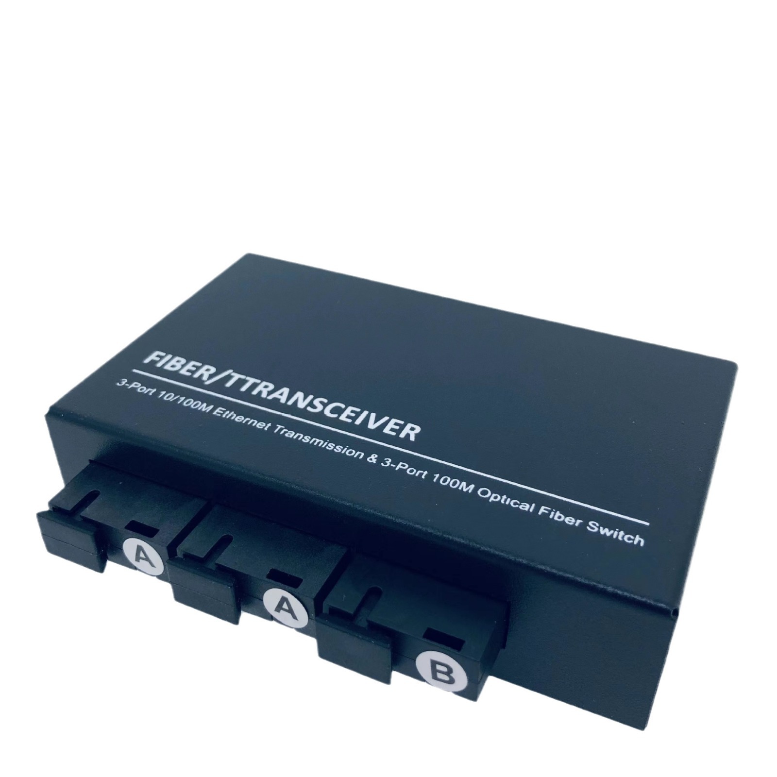 反向POE百兆光纤收发器sc单模单纤3光3电光纤转换器光电转换器