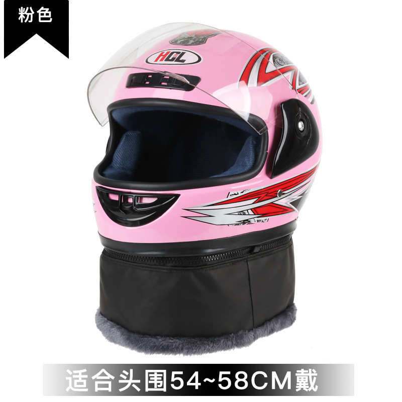 Casco de coche eléctrico masculino casco de coche de batería mujer otoño invierno casco completo calentamiento medio casco masculino todo el sentido