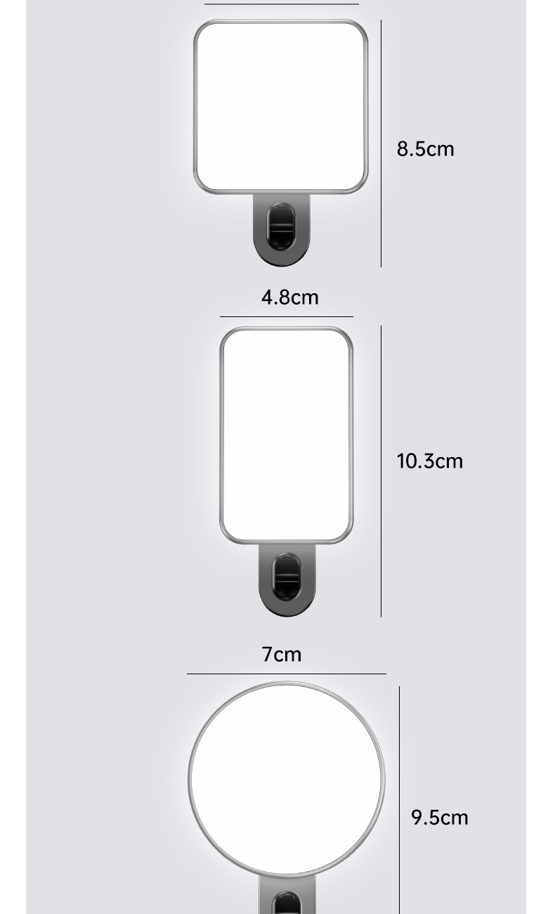 RGB Colorful Selfie Fill Light Beauty Skin Care Clip Fill Light Three Color Temperature Live Streaming Photography Pocket Light