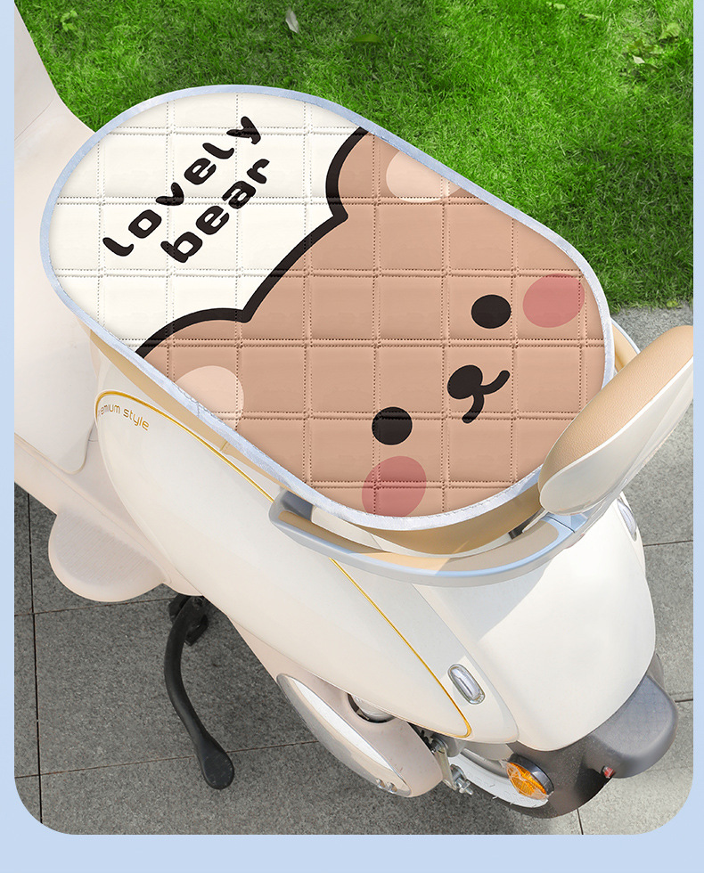 Electric Vehicle Cushion Cover Summer Sunscreen Heat Insulation Breathable Yadi Emma Bell Battery Car Seat Cover Universal Seat Cover