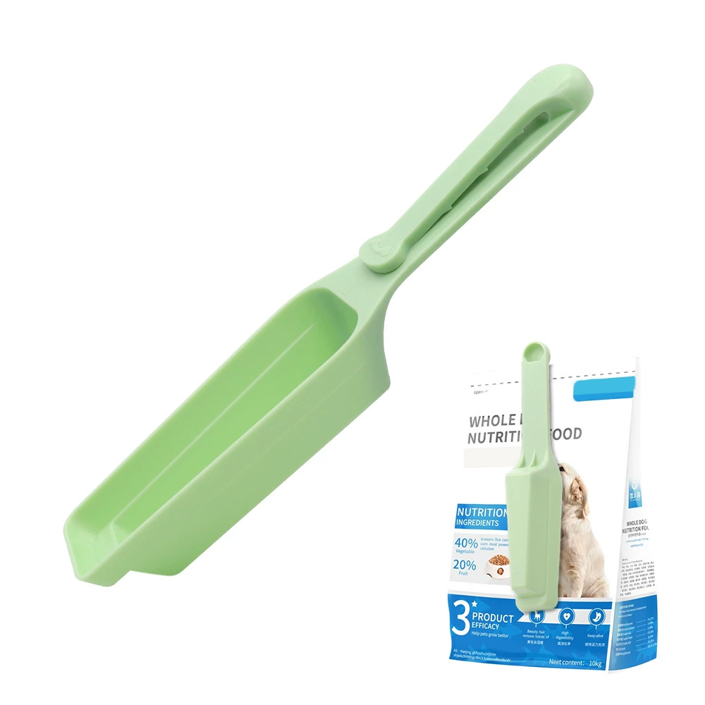 Собака еда ложка небольшой размер корм для домашних животных ложка корм для собак лопатой с уплотнительным зажимом кошка еда ложка поставок мелких животных корма ложка
