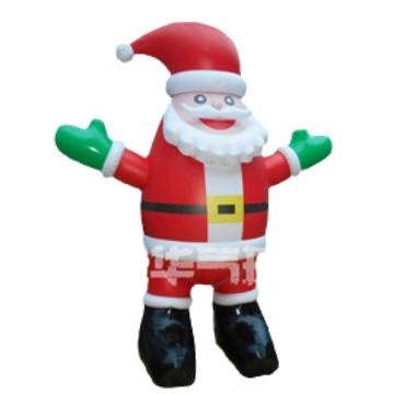 Fábrica al por mayor exportación gigante pvc pared de escalada Santa Claus inflable Santa Claus modelo inflable