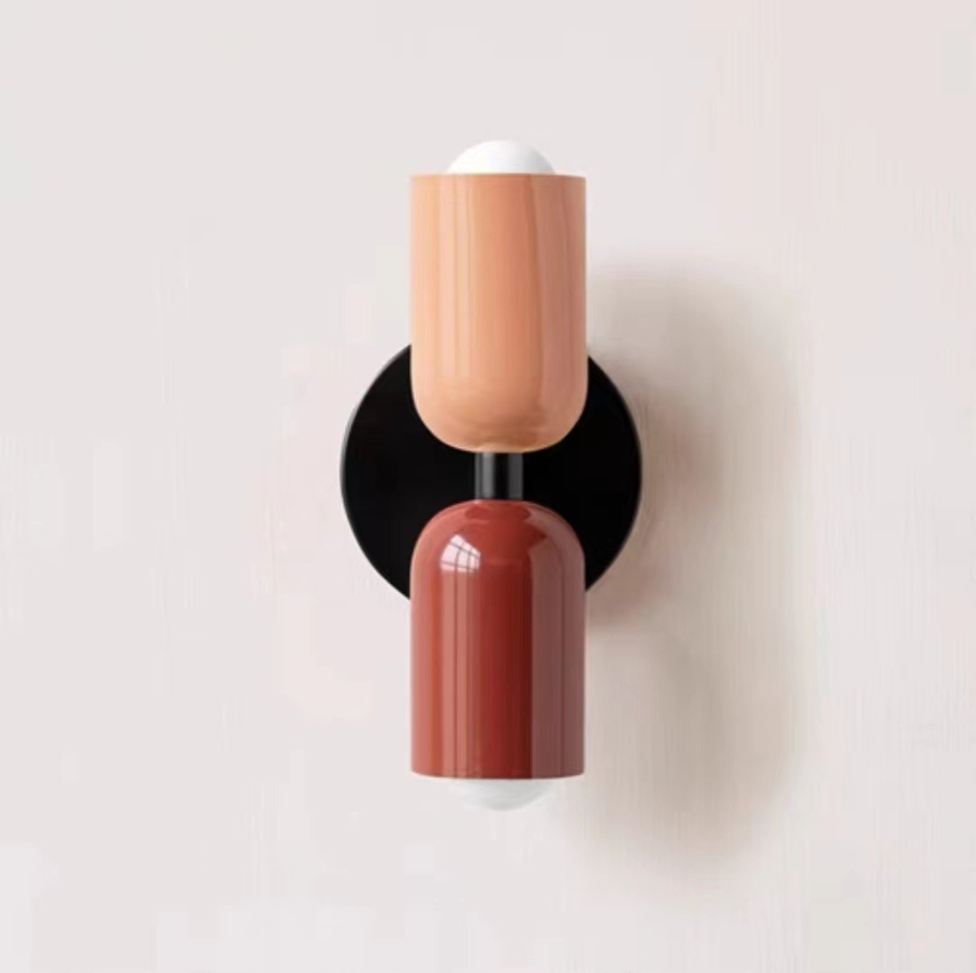 中古壁灯奶油风双头卧室床头灯餐厅法式灯新款创意民宿北欧灯具