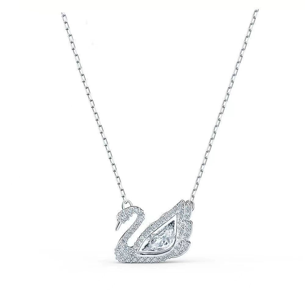 Swarovski, лебедь, ожерелье, подвижный кристаллический подвес, цепочка для ключей сумки, оптовый