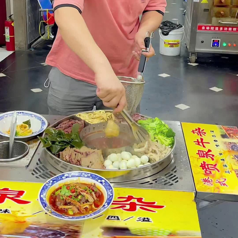 港式喷泉牛杂摆摊创业喷泉牛杂推车广式牛杂推车小吃车