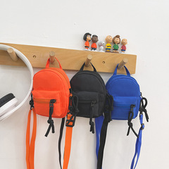 Korean children's backpack mini cute unisex kids crossbody bag lightweight simple zero wallet travel canvas shoulder bag