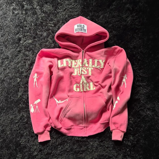 American Y2K New Hip Hop 3D Digital Print Zipper Cardigan Personalized Men's and Women's Hoodie