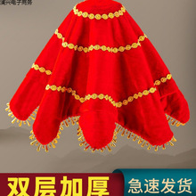 东北扭秧歌手绢花一对二人转八角巾儿童跳舞手帕成人舞蹈考级专用