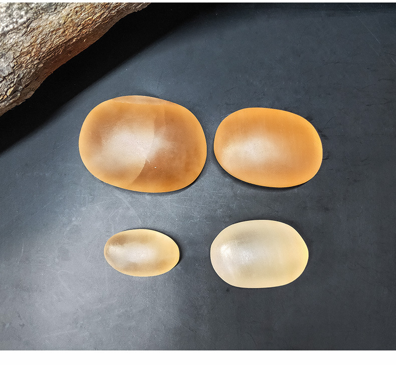 Selenite摩洛哥透石膏能量疗愈石把玩件天然石膏鹅卵石精品 仪式工具 图 6