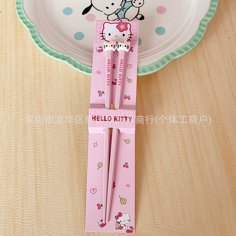 卡通 Non-slip antibacterial high quality chopsticks for elementary school students, long doll