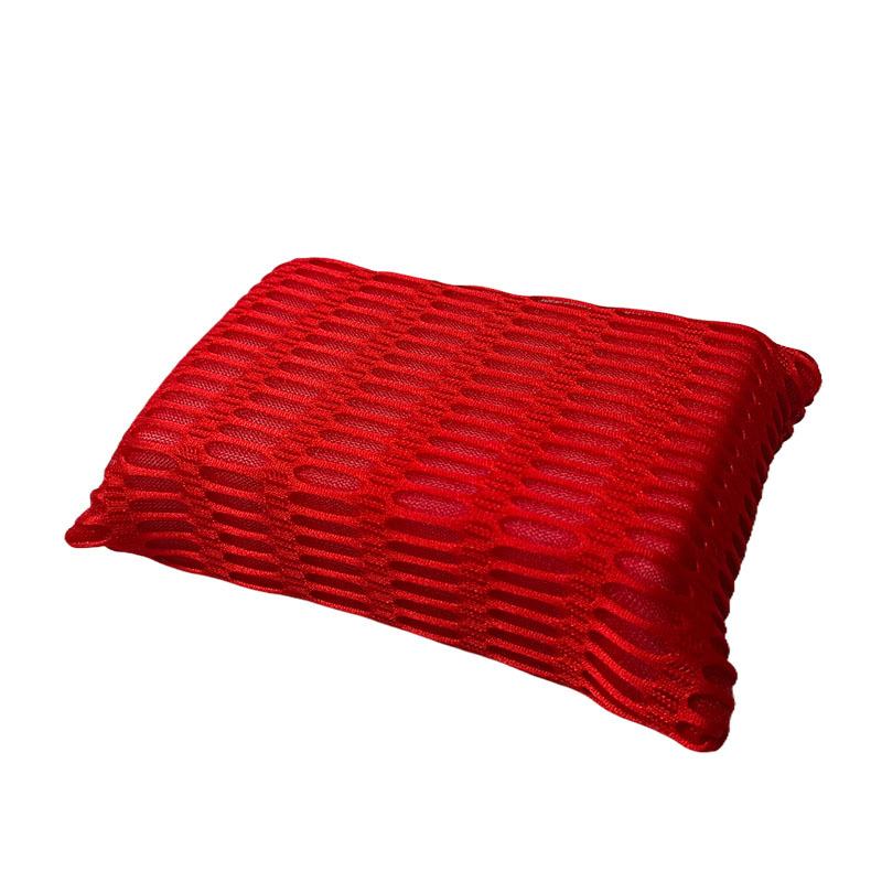 빨간 긴 눈 메쉬 스펀지 블록