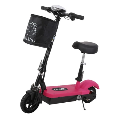 Qatlanan elektrik skuterlər Foldableing Women's Bicycle Mini - peach