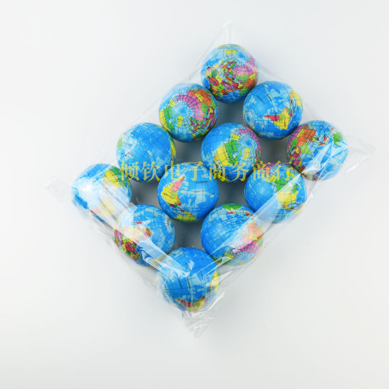 6.3 センチメートルグローブ弾性ボール科学と教育 PU ソリッドフォームスポンジボールソフト減圧ペットおもちゃボールクロスボーダー