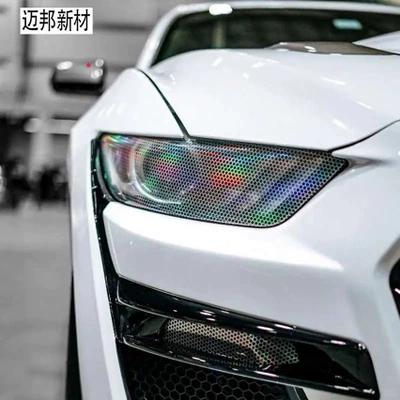 Honeycomb Laser Light Film Car Headlight Protective Film Honeycomb Universal Laser Motorcycle Headlight Film Tail Light Film