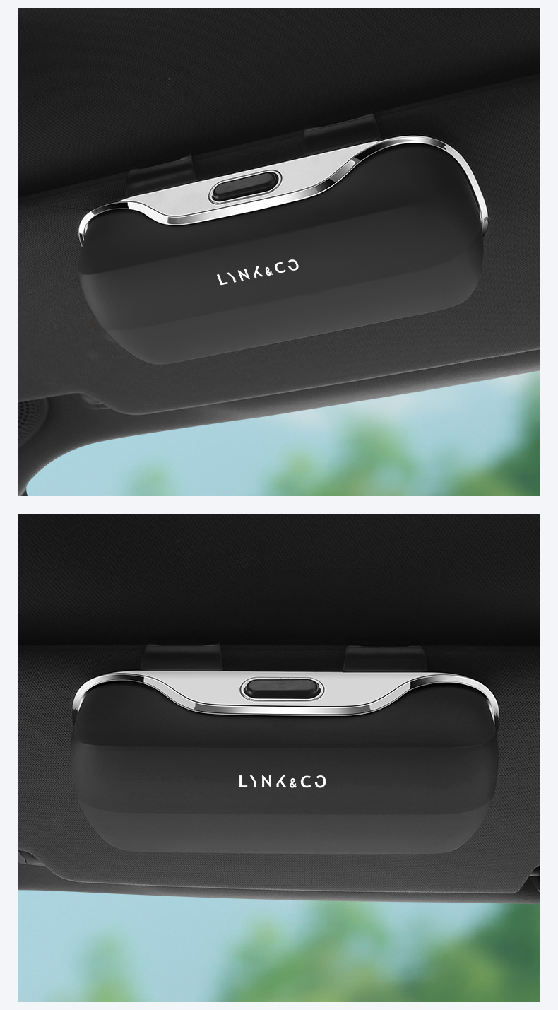 Suitable for Lynk & Co 07 08 05 01 02 Magnetic Glasses Case Car Special Sun Visor Multi-Functional Storage Clip