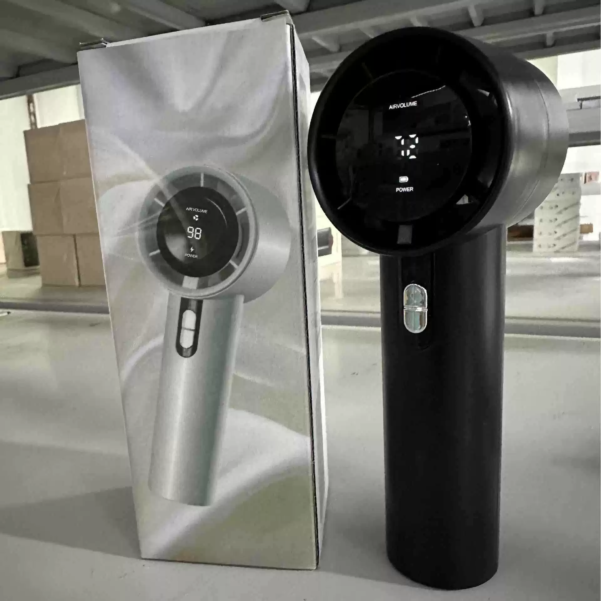High speed handheld small table air fan, new collection