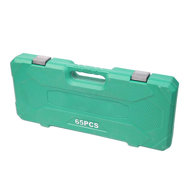 65 conjuntos de herramientas de reparación de automóviles combinadas con llave rápida de reparación de automóviles llave de manga hexagonal al por mayor
