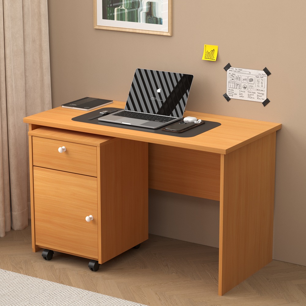 Escritorio de escritorio de computadora transfronteriza dormitorio doméstico de estudiantes esquina simple con cajón móvil escritorio de oficina