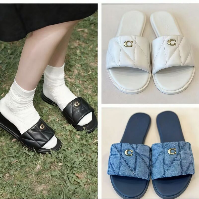 Comfortable and Stylish New Style Flat Slippers for Women, Casual, Comfortable, Simple, Retro, Versatile Beach Slippers for Women