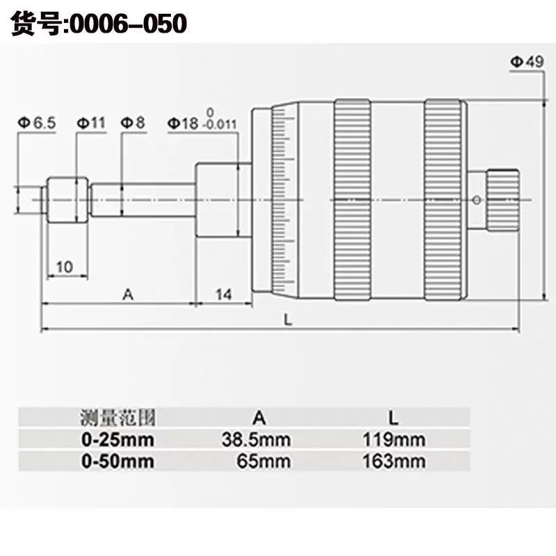 Зеленый том Северо-Запад разрешение цилиндра большого диаметра точного чтения 0-25 мм дифференциальное главное дифференциальное 0,002 мм 000