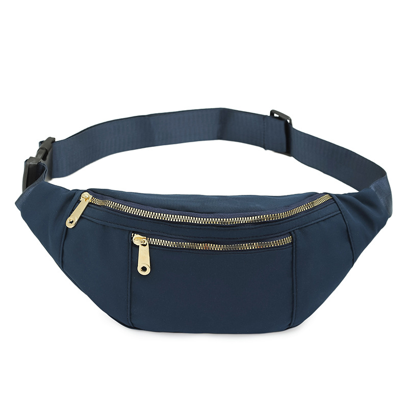 2023 nuevo simple macaron ocio al aire libre deportes cintura bolsa moda Oxford tela estilo Ins bolso de la cintura de las mujeres