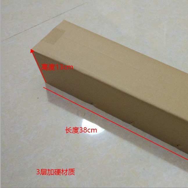 Caja de papel rectangular de 40cm, caja de expreso de ñame de tira larga, caja de paraguas, caja de cartón de tira larga y delgada, protección del medio ambiente