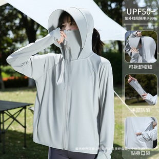 Cross-Border Ice Silk Large Brim Sun Protection Clothing for Women 2025 New Anti-Uv Cycling Sun Protection Clothing