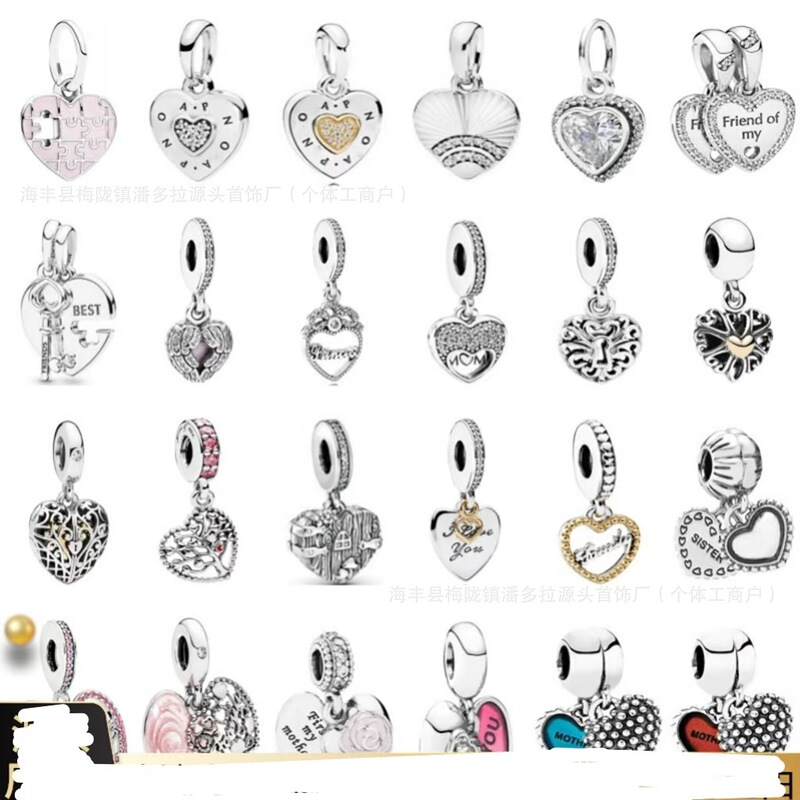 Pandora S925 Sterling Silver Snake Bone Bracelet Beaded Pendant Classic Series Beads Hot Selling Beaded Diy Jewelry