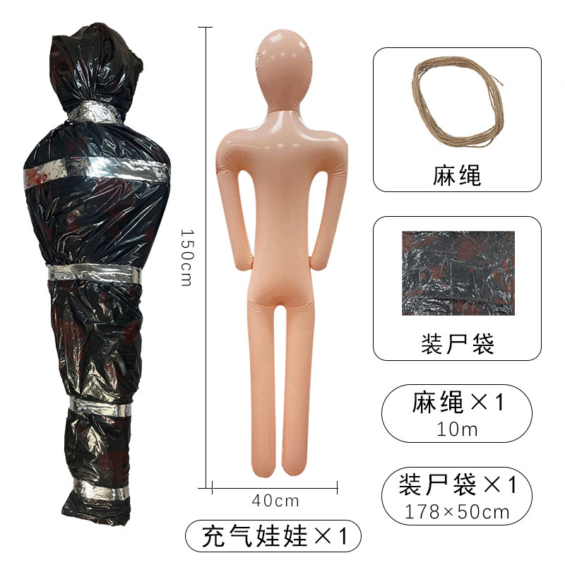 ハロウィン新製品インフレータブルダミー密室お化け屋敷プラスチッククロスボーダーホラー人形装飾品小道具装飾|undefined