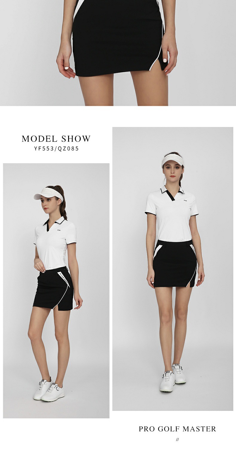 Váy golf thể thao nữ PGM hè thoáng khí có quần legging trong — Qz085-màu Đen, QZ085 - Kaki, Qz085-màu Trắng chi tiết 6