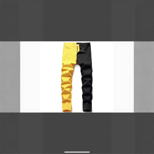 Export jeans are on sale at a uniform price. Cross-border jeans are sent from the New Town of Jeans. 