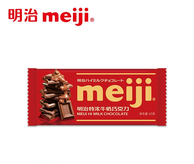 Шоколад Meiji Meiji блок шоколада серии 65 г молочный шоколад и тёмный шоколад закуски