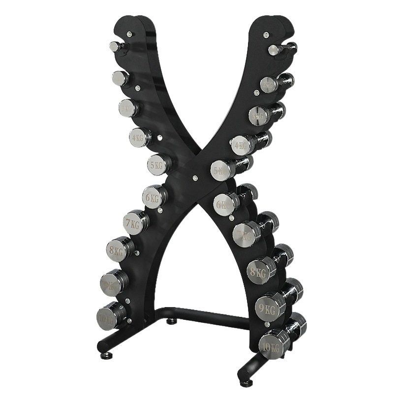 Galvanizado mancuerna acero puro sólido mancuerna de fitness de las mujeres estante del hogar entrenamiento infantil pequeño mate Bell display rack