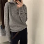 立领秋冬复古时尚毛衣