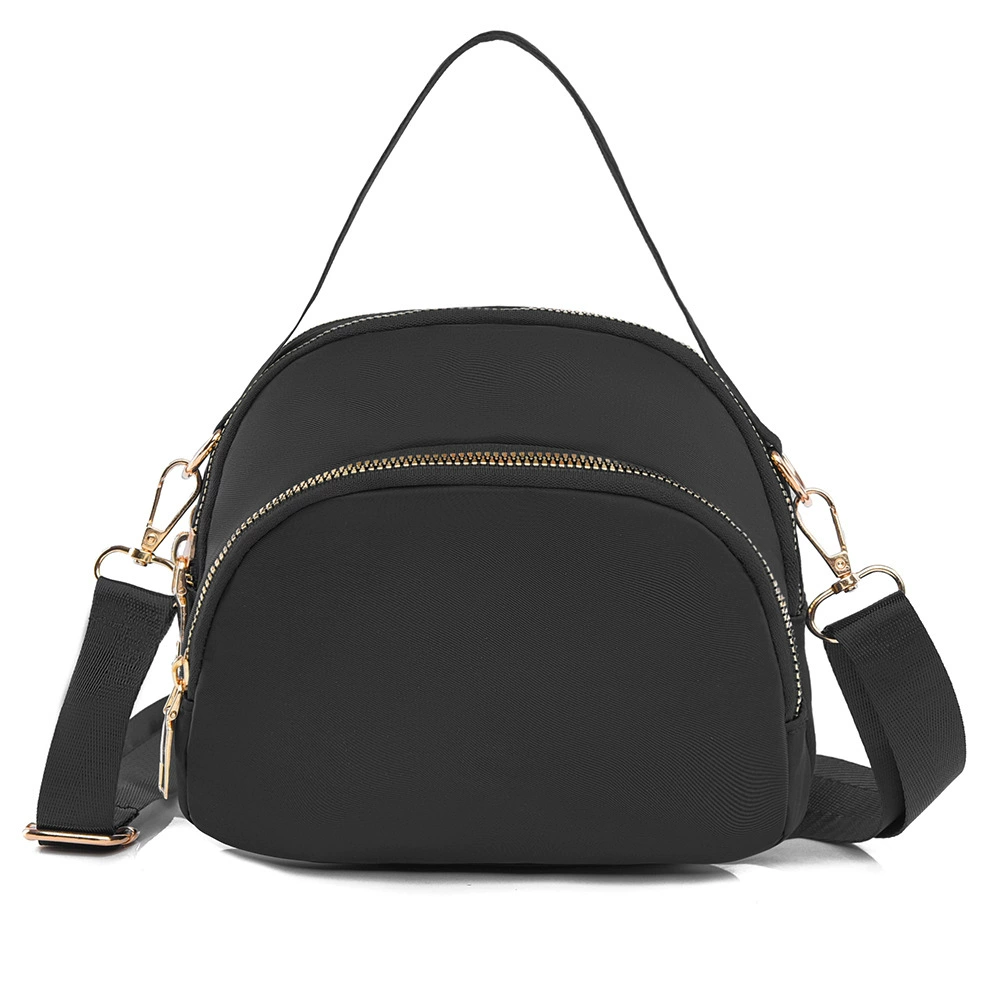 Маленькая нейлоновая сумочка, плечевой кожан bag strap, один плечо, бумажник, простой и элегантный дизайн