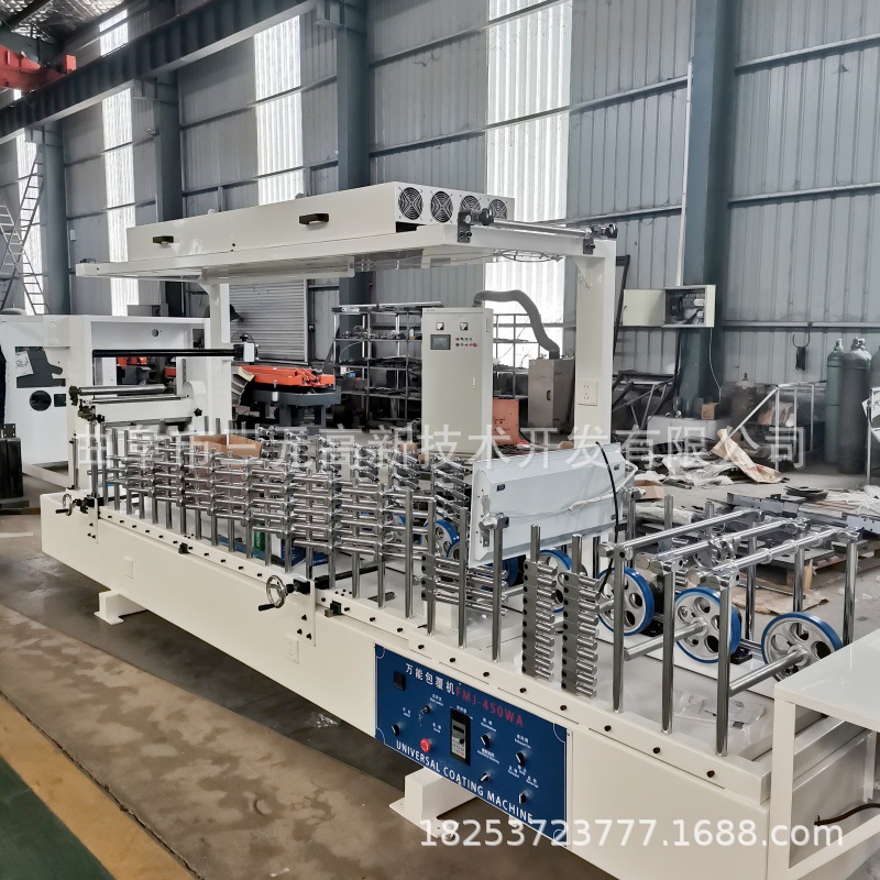 石塑墙板背景墙线条pur包覆机 格栅板一体板覆膜机装饰封边机