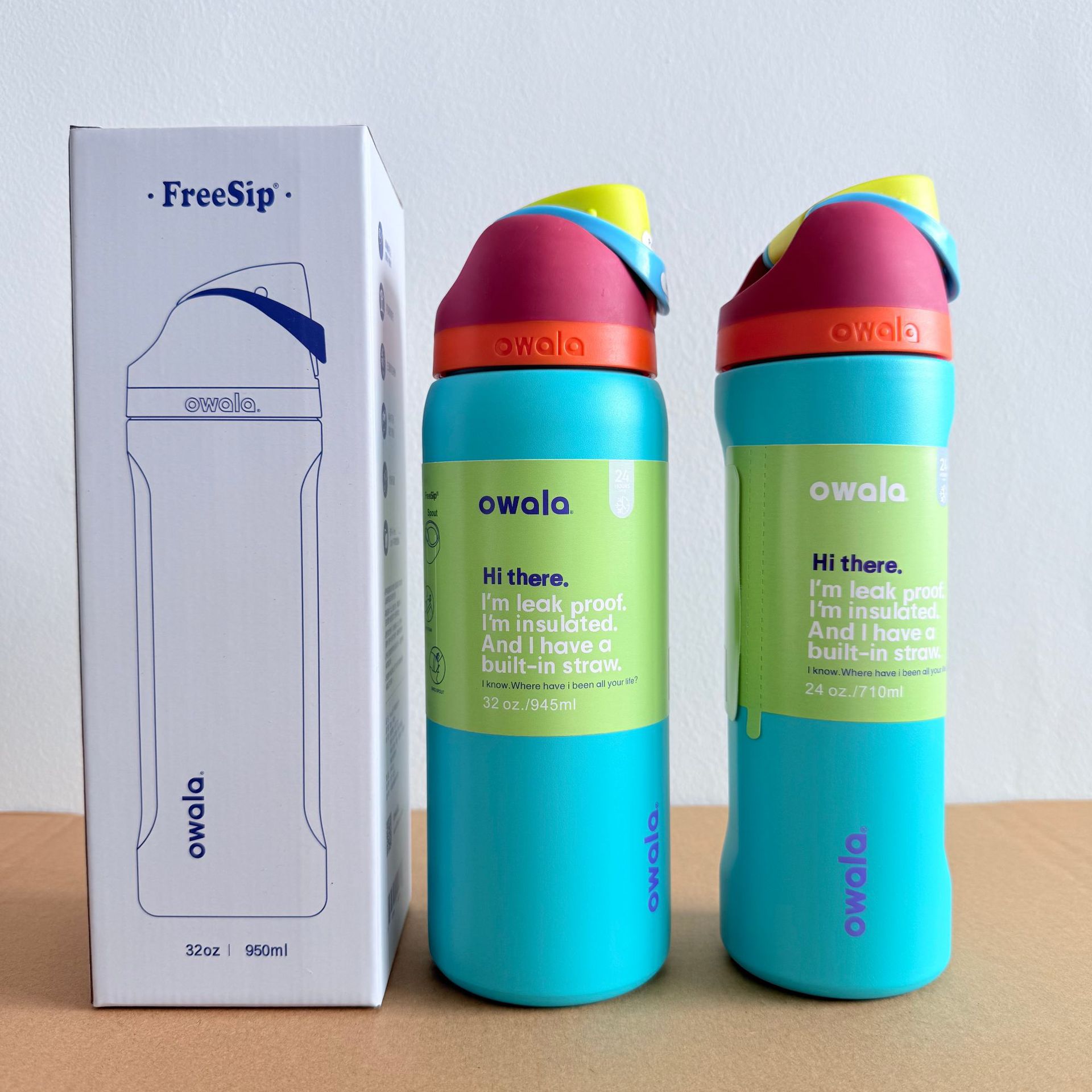 Owala en stock de gran capacidad portátil hervidor de agua al aire libre para hombres tazas de agua caliente de moda para mujeres tazas de fruta deportivas al por mayor