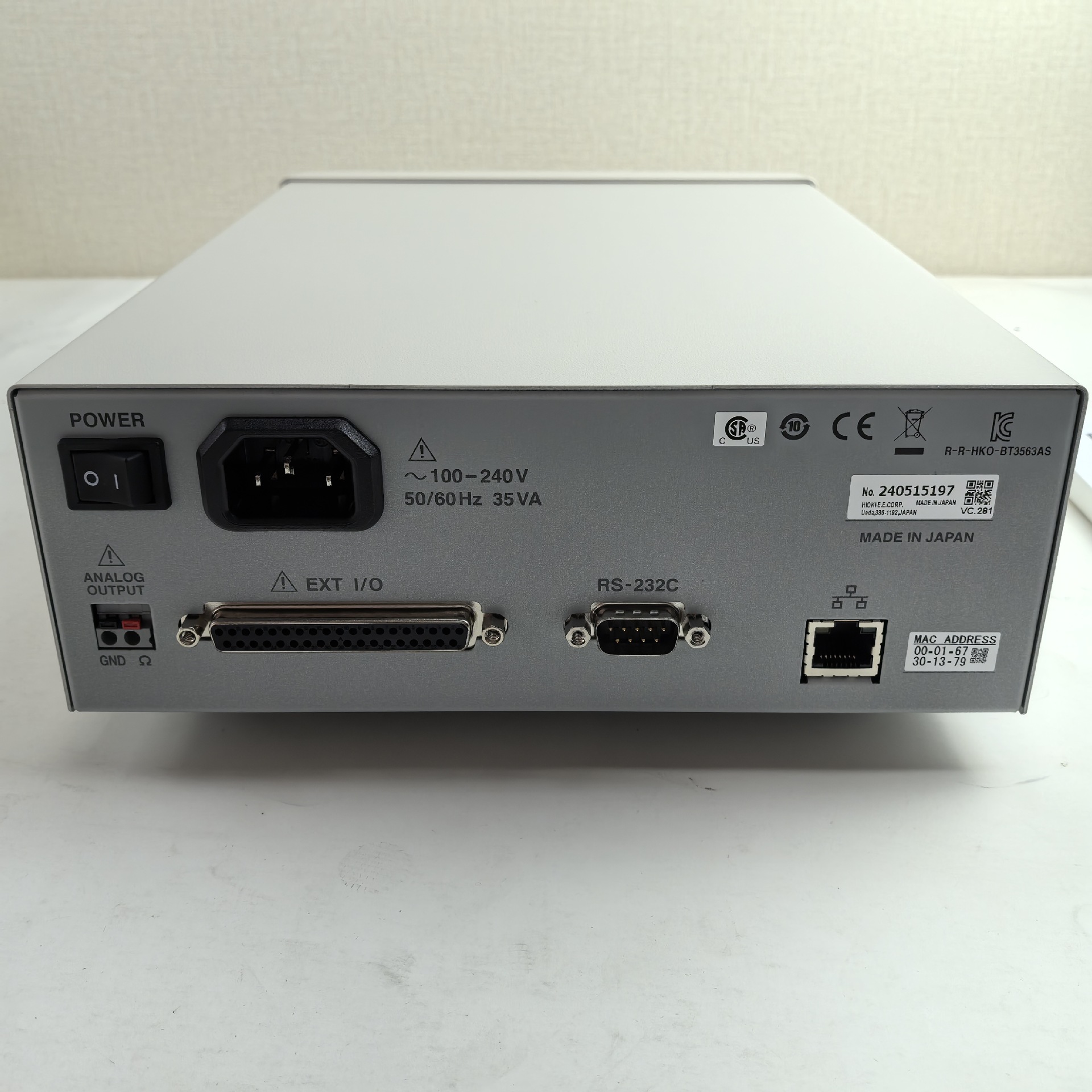 日本HIOKI日置原装数显电池测试仪BT3562A BT3563A高清内阻测试仪