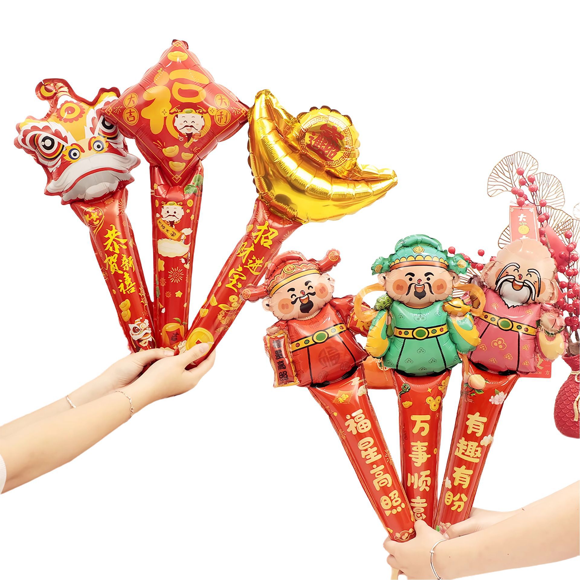 새해 손 스틱을 위한 무작위 믹스 5개