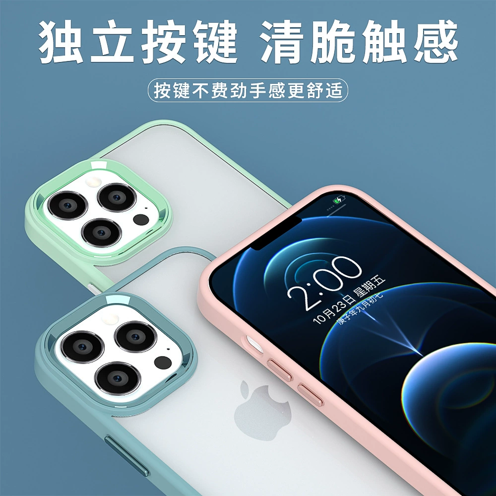 Apple, высококачественный металлический чехол для телефона, прозрачный совместимый с iPhone 12, защитный чехол, индивидуальная подгонка, iphone, 13promax