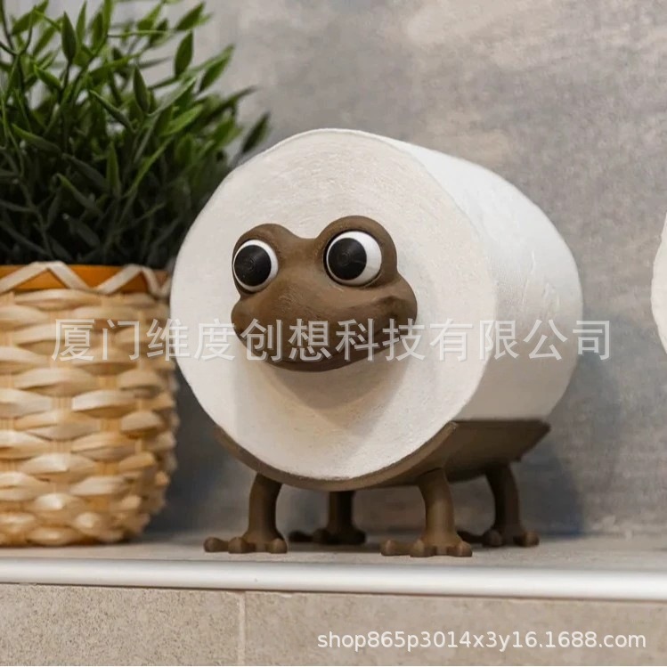 Amazon nuevo estante de toallas de inodoro doméstico Mr. Frog Toilet Paper Roll Hold