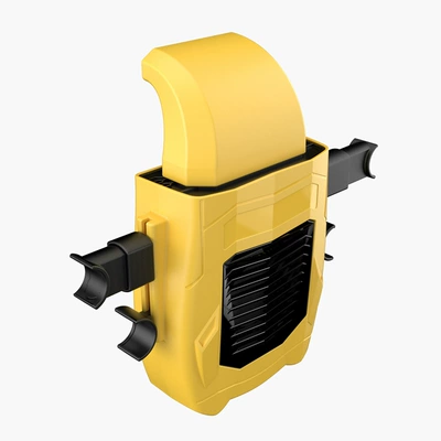 Car chair fan rear back fan back ventilation seat rear car backrest cooling refrigeration car row mini (Repair kit) - f415-fan-yellow