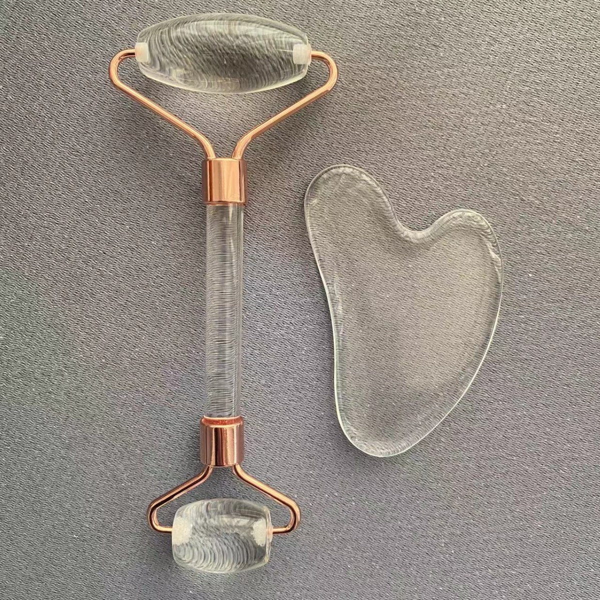 투명 크리스탈 롤러 + 스크래핑 보드