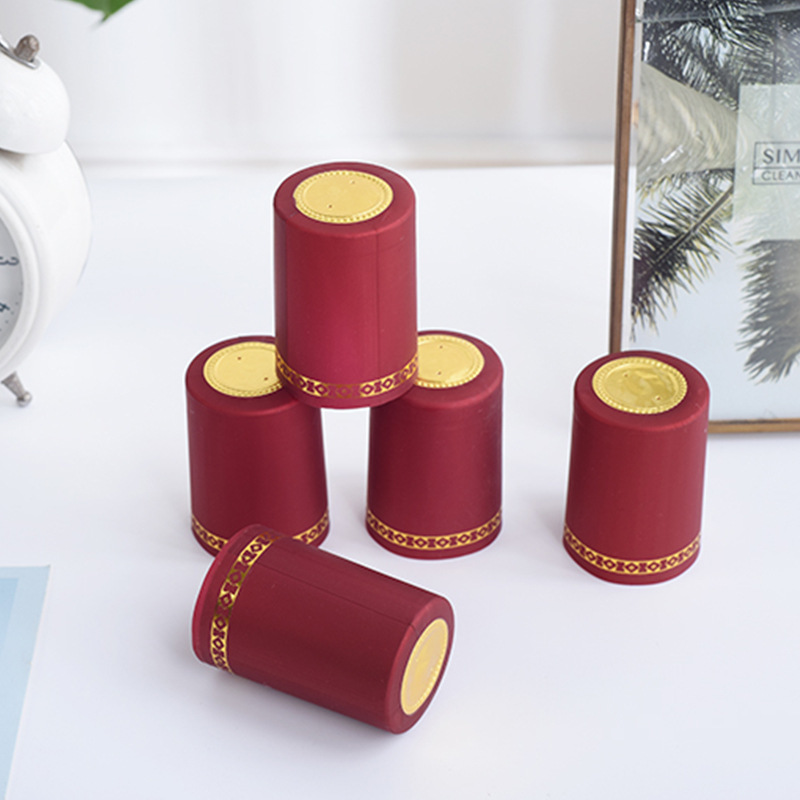 橄榄油PVC热缩胶帽撕拉线易拉线矛型胶帽白酒瓶瓶口收缩膜